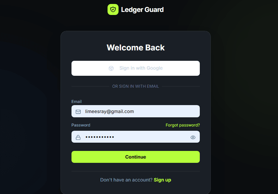 Create Account
